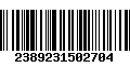 Código de Barras 2389231502704