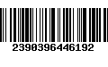 Código de Barras 2390396446192