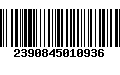 Código de Barras 2390845010936