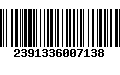 Código de Barras 2391336007138