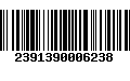 Código de Barras 2391390006238