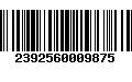 Código de Barras 2392560009875