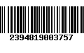 Código de Barras 2394819003757