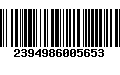 Código de Barras 2394986005653