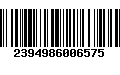 Código de Barras 2394986006575