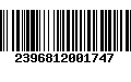 Código de Barras 2396812001747