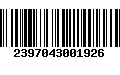 Código de Barras 2397043001926