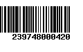 Código de Barras 239748000420