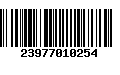 Código de Barras 23977010254