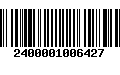 Código de Barras 2400001006427