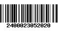 Código de Barras 2400023052020