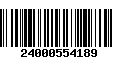 Código de Barras 24000554189