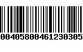 Código de Barras 240040580046123030599