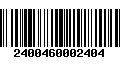 Código de Barras 2400460002404