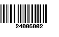 Código de Barras 24006002