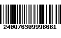 Código de Barras 240076309996661