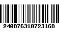 Código de Barras 240076310723168