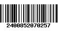 Código de Barras 2400852070257