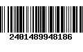 Código de Barras 2401489948186