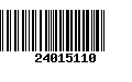 Código de Barras 24015110