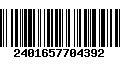 Código de Barras 2401657704392