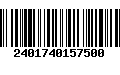 Código de Barras 2401740157500