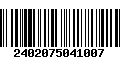 Código de Barras 2402075041007