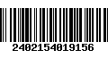 Código de Barras 2402154019156