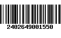 Código de Barras 2402649001550