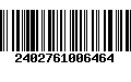 Código de Barras 2402761006464