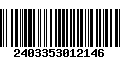 Código de Barras 2403353012146