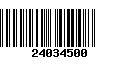 Código de Barras 24034500