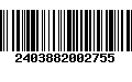 Código de Barras 2403882002755