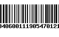 Código de Barras 2404060011190547012119