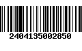 Código de Barras 2404135002850