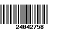 Código de Barras 24042758