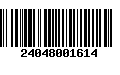 Código de Barras 24048001614