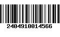 Código de Barras 2404910014566