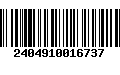 Código de Barras 2404910016737