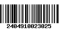 Código de Barras 2404910023025