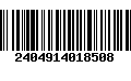 Código de Barras 2404914018508