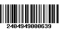 Código de Barras 2404949000639