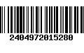 Código de Barras 2404972015280