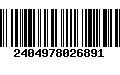 Código de Barras 2404978026891