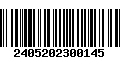 Código de Barras 2405202300145