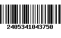 Código de Barras 2405341043750