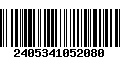 Código de Barras 2405341052080