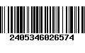 Código de Barras 2405346026574