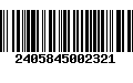 Código de Barras 2405845002321