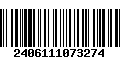 Código de Barras 2406111073274